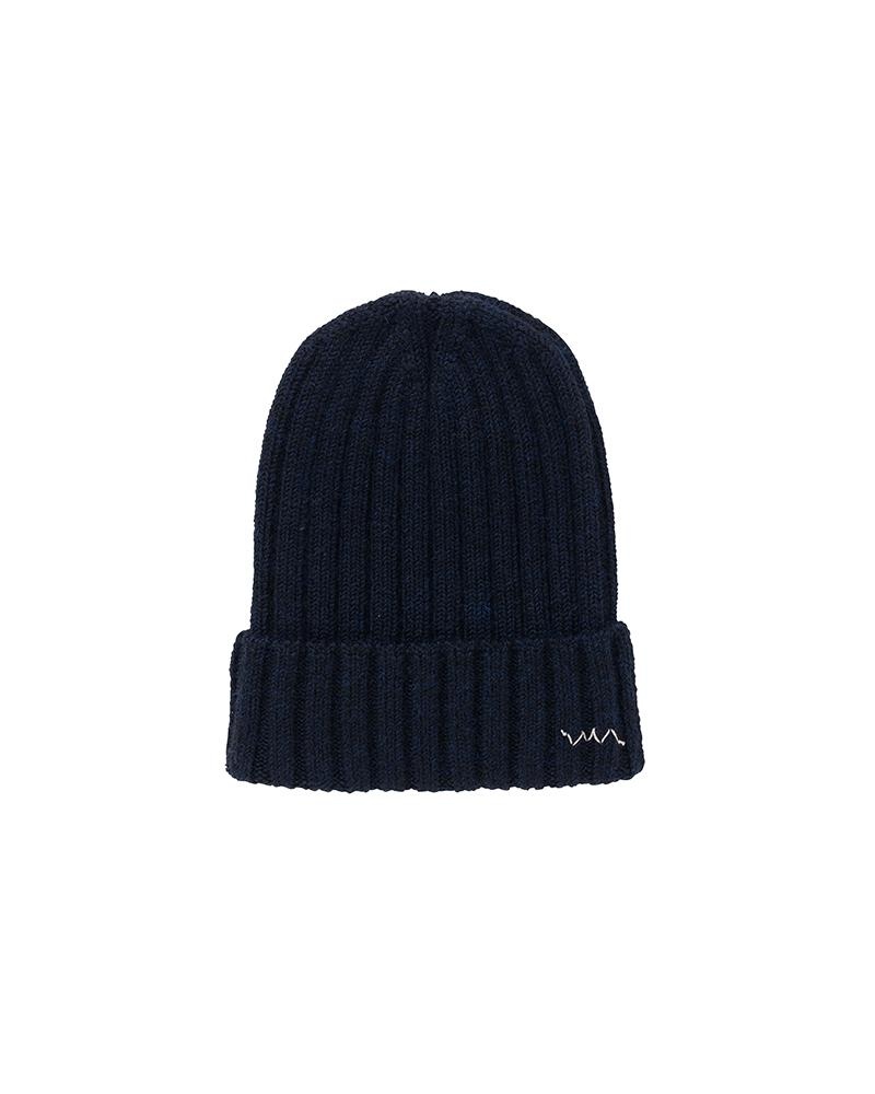 KNIT CAP (WOOL) NAVY - 1