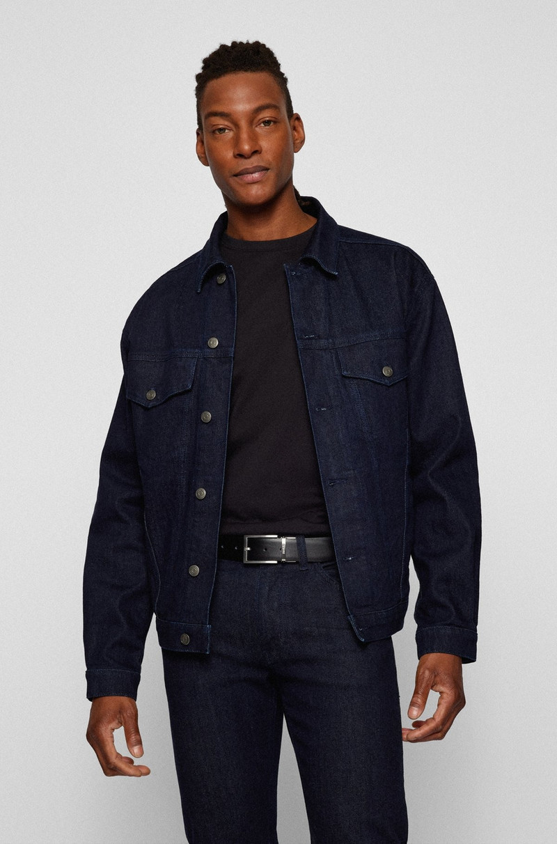 REVERSIBLE ITALIAN-LEATHER BELT WITH LOGO KEEPER 3