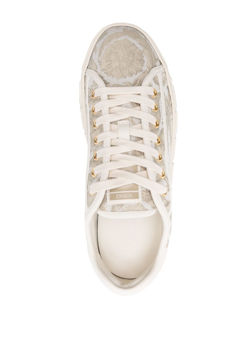 Barocco Greca jacquard sneakers - 4
