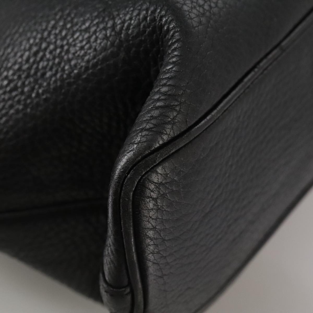 Burberry Hand Bag Leather Black Gold - 12