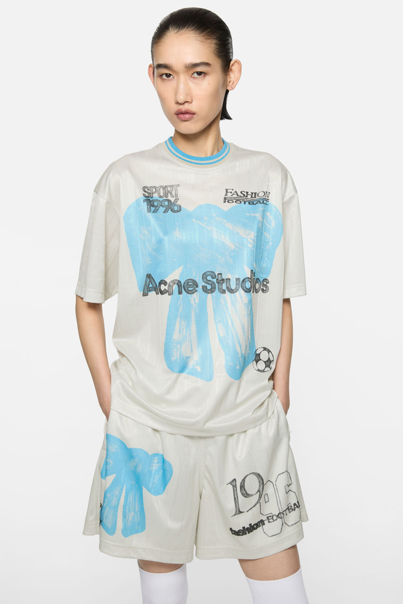 Sports jersey graphic t-shirt - Oat beige 4