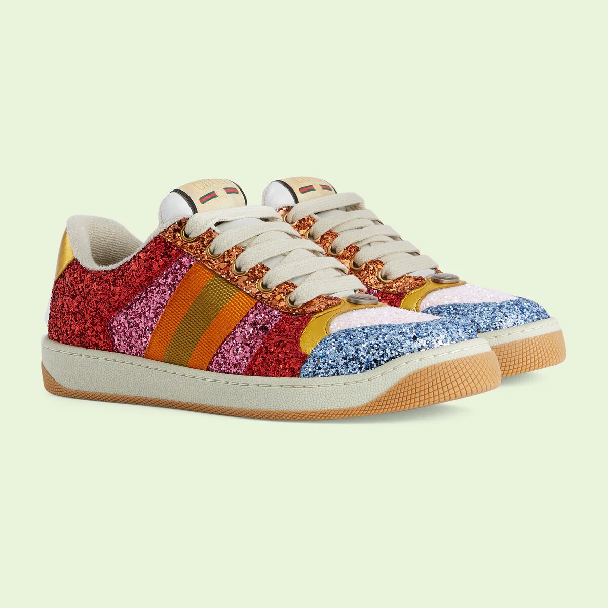 Gucci Lovelight Screener sneaker with glitter - 2