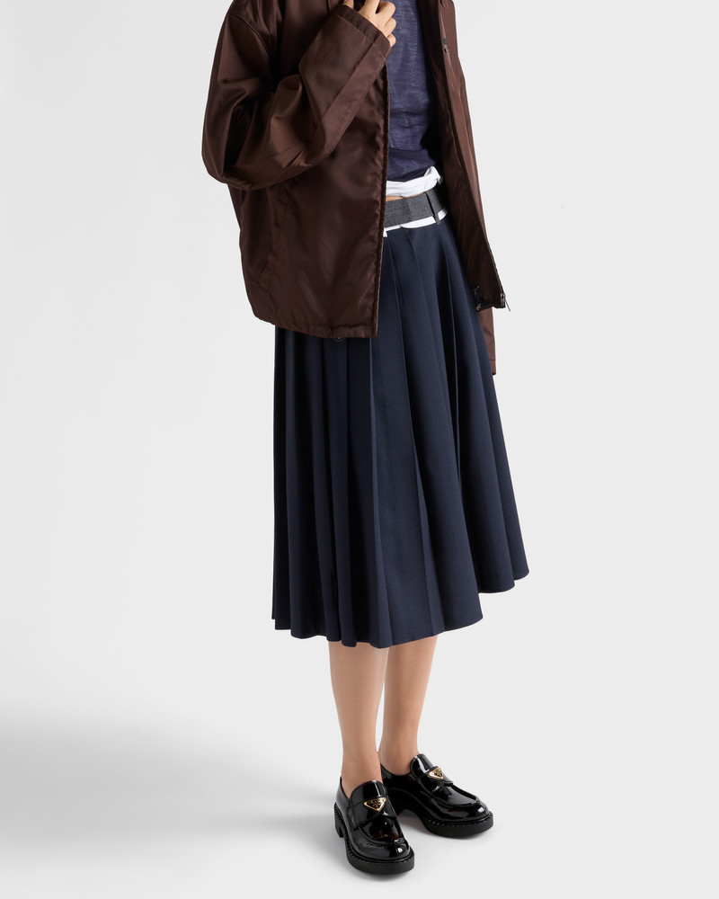 Prada Chocolate patent leather loafers outlook