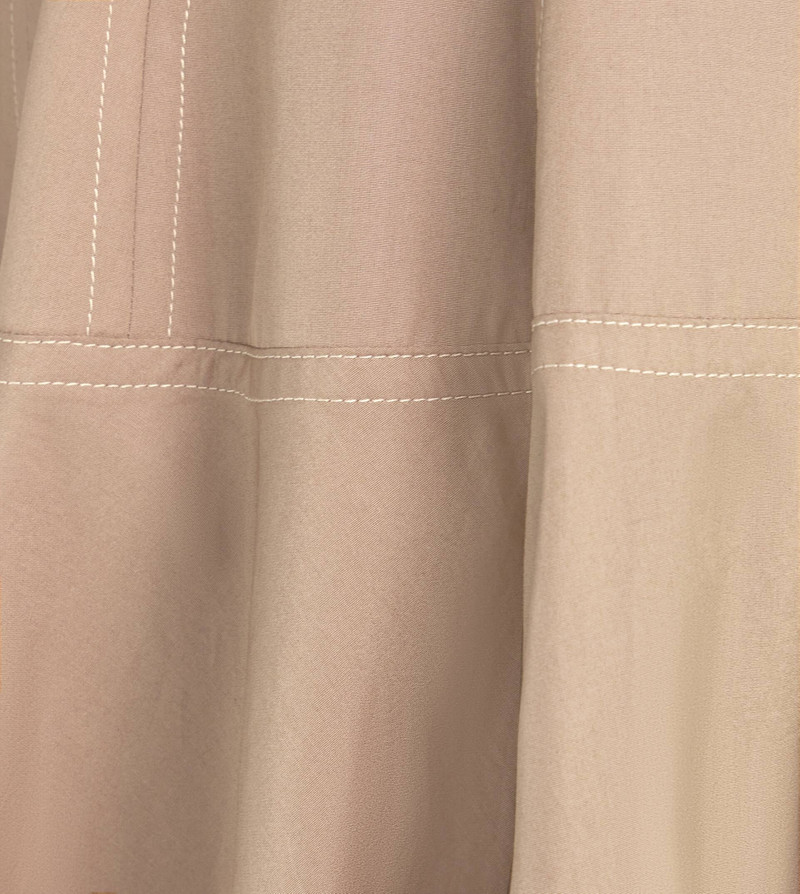 DRESS IN POPLIN - BEIGE 8