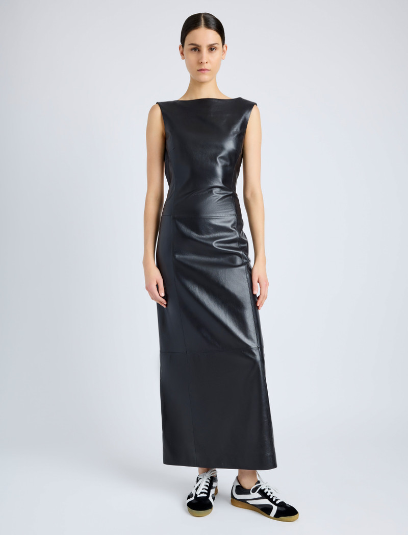 Ellery Dress in Leather 2