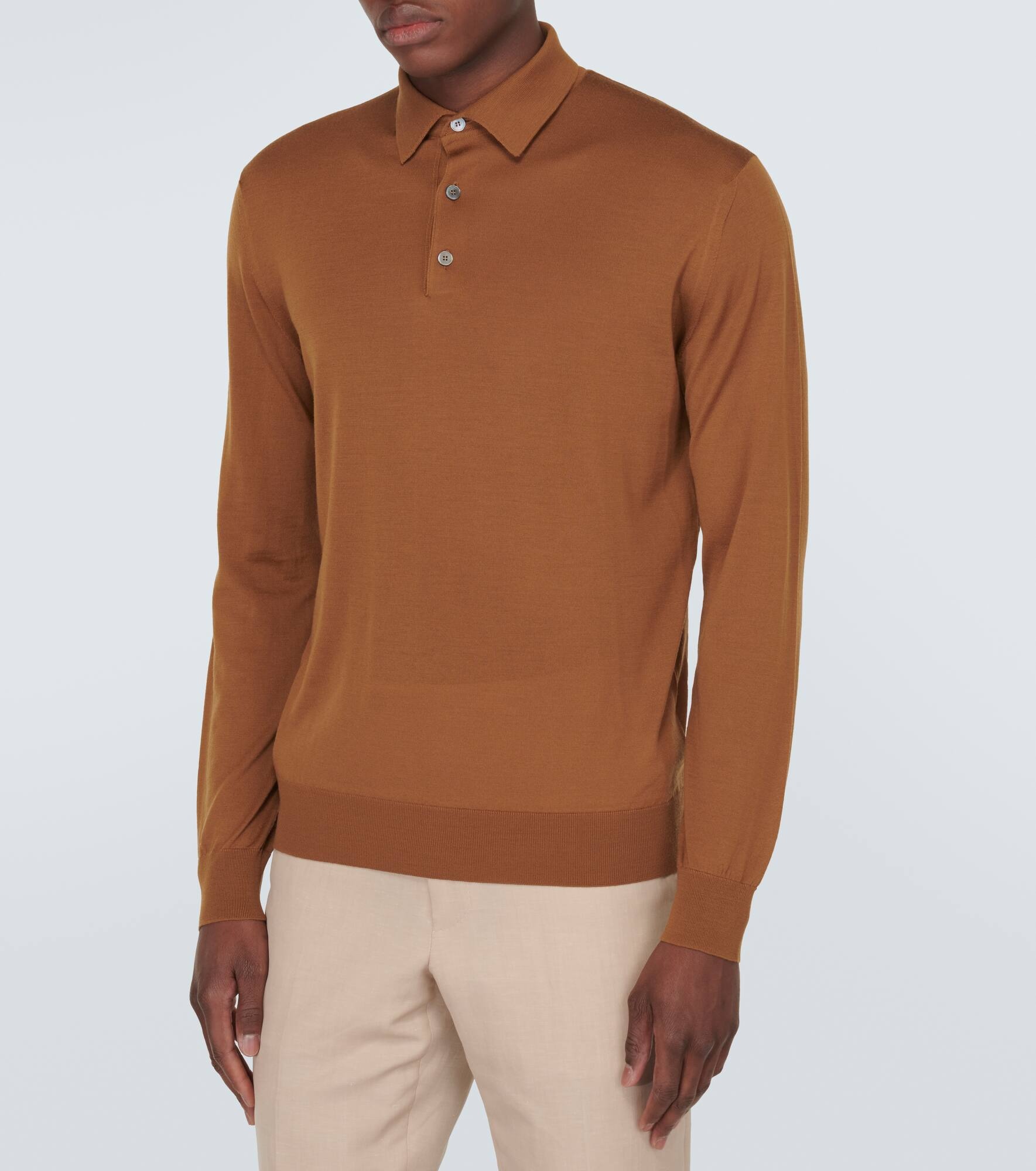 Wool polo sweater - 3
