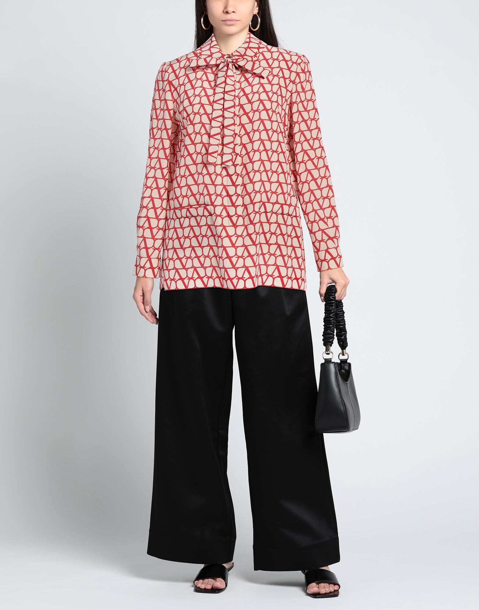 Red Women's Patterned Shirts & Blouses - 2