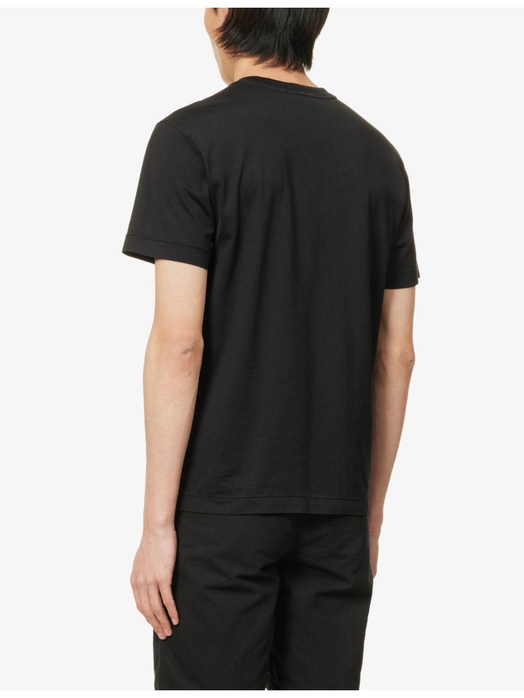 Logo-patch regular-fit cotton-jersey T-shirt - 4