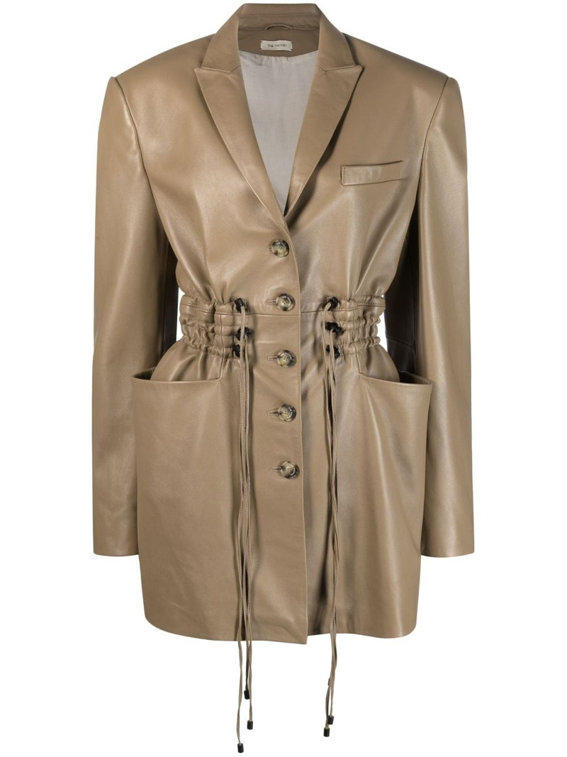 Irbid leather blazer dress 1