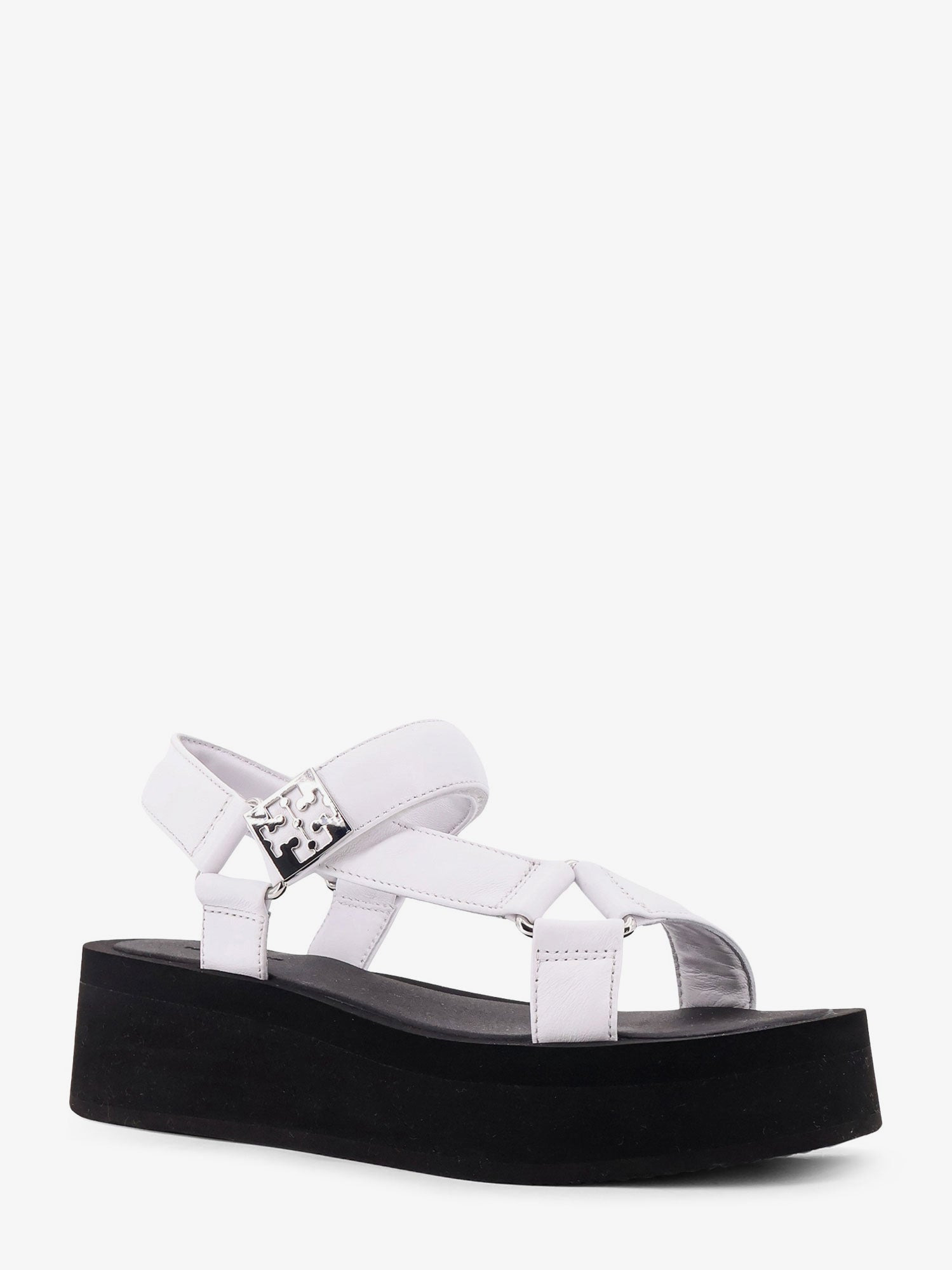 TORY BURCH - Tory Burch Mellow Leather Wedge Sandals - 2