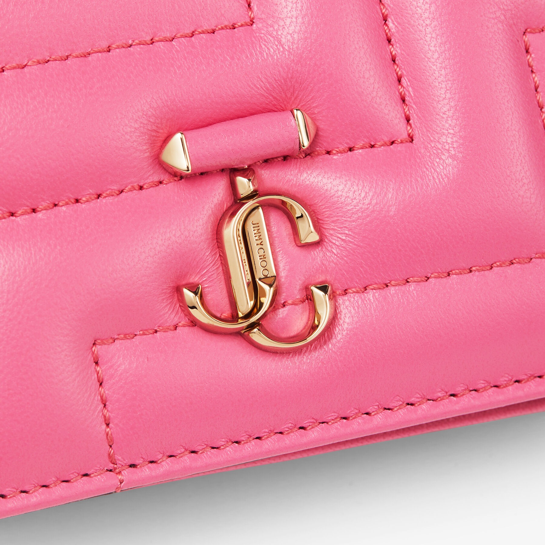 Hanne
Candy Pink Avenue Nappa Leather Wallet with Light Gold JC Emblem - 4