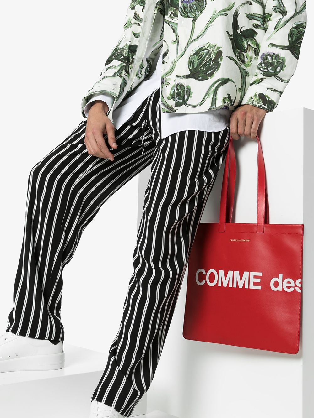 LOGO PRINT TOTE BAG - 4