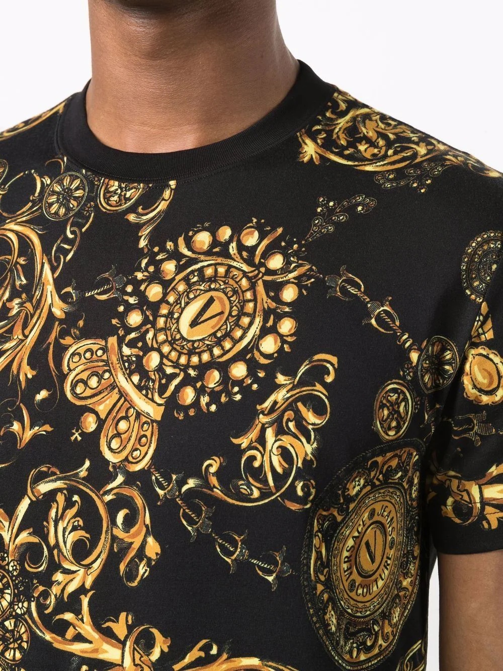 baroque-print polo shirt - 5