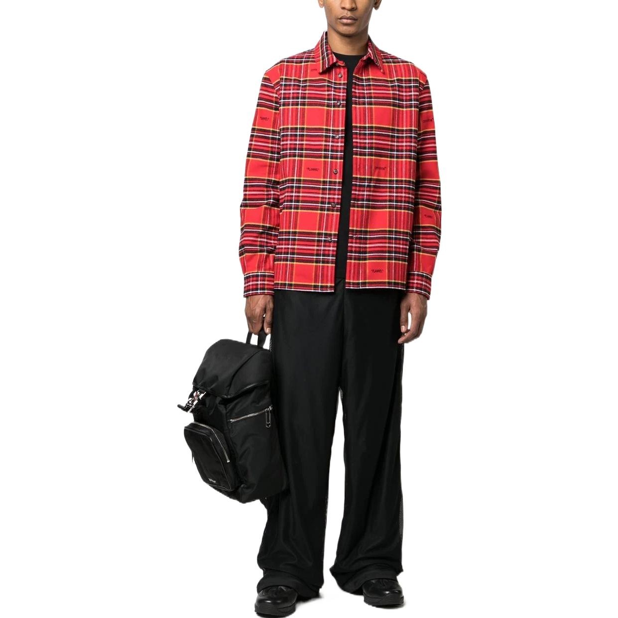 Off-White Plaid Flannel Shirt OMGA227S23FAB0012510 - 2