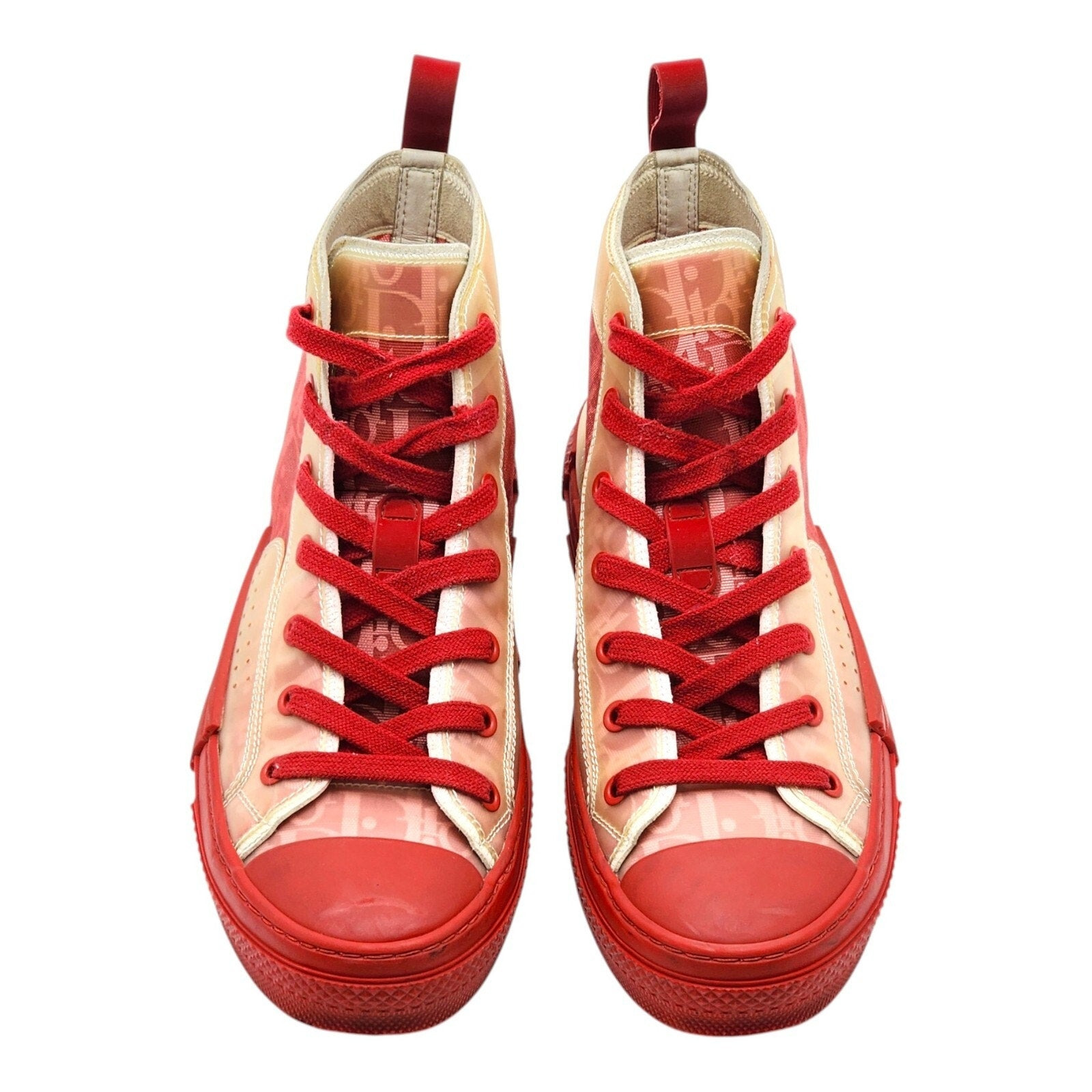Christian Dior B23 High-Top Oblique Sneakers Bordeaux/Rouge EU 39 US 8.5 - used - 3