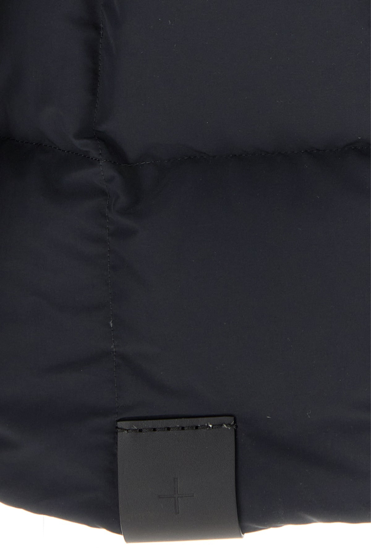 Black nylon down jacket - 3
