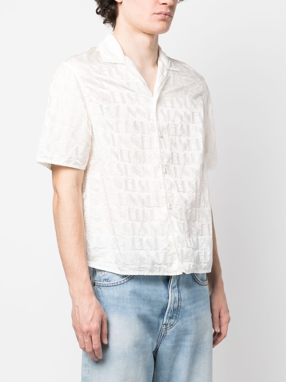 monogram short-sleeve shirt - 3