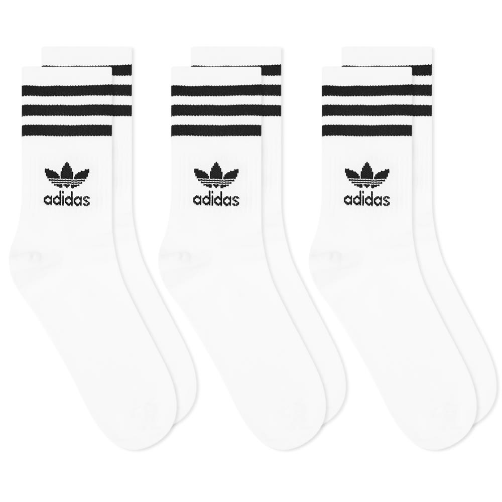 Adidas Mid Cut Crew Sock 3 Pack - 1