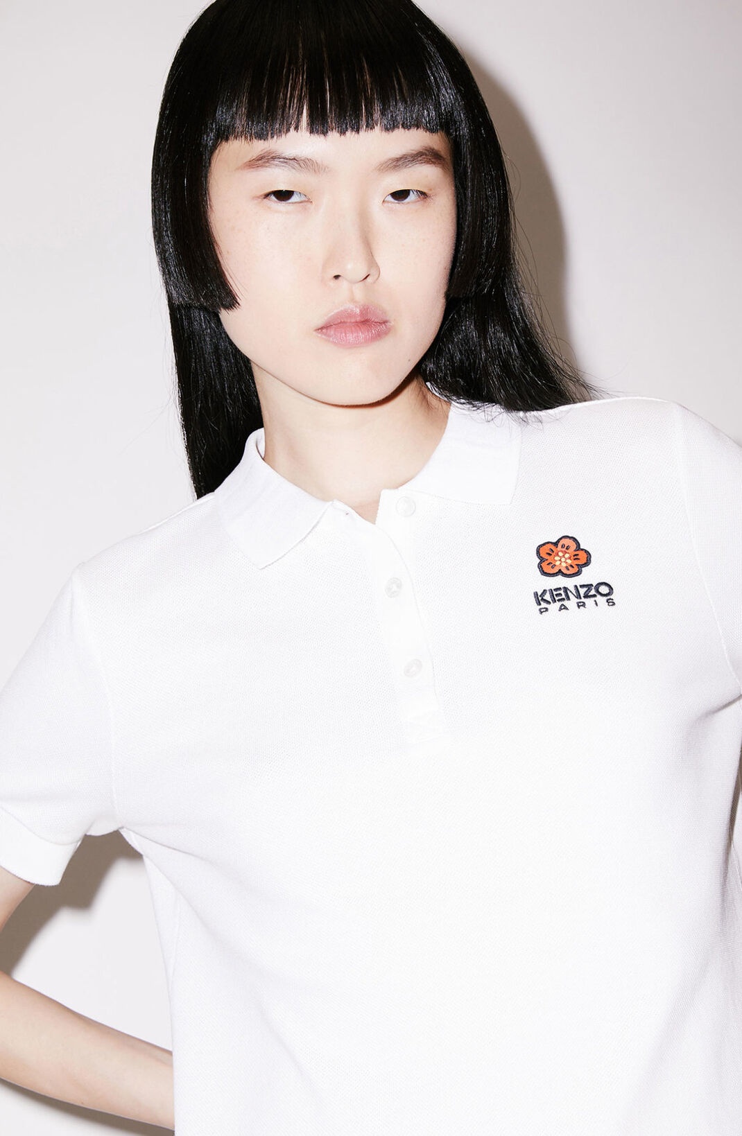 'BOKE FLOWER' crest polo dress - 4