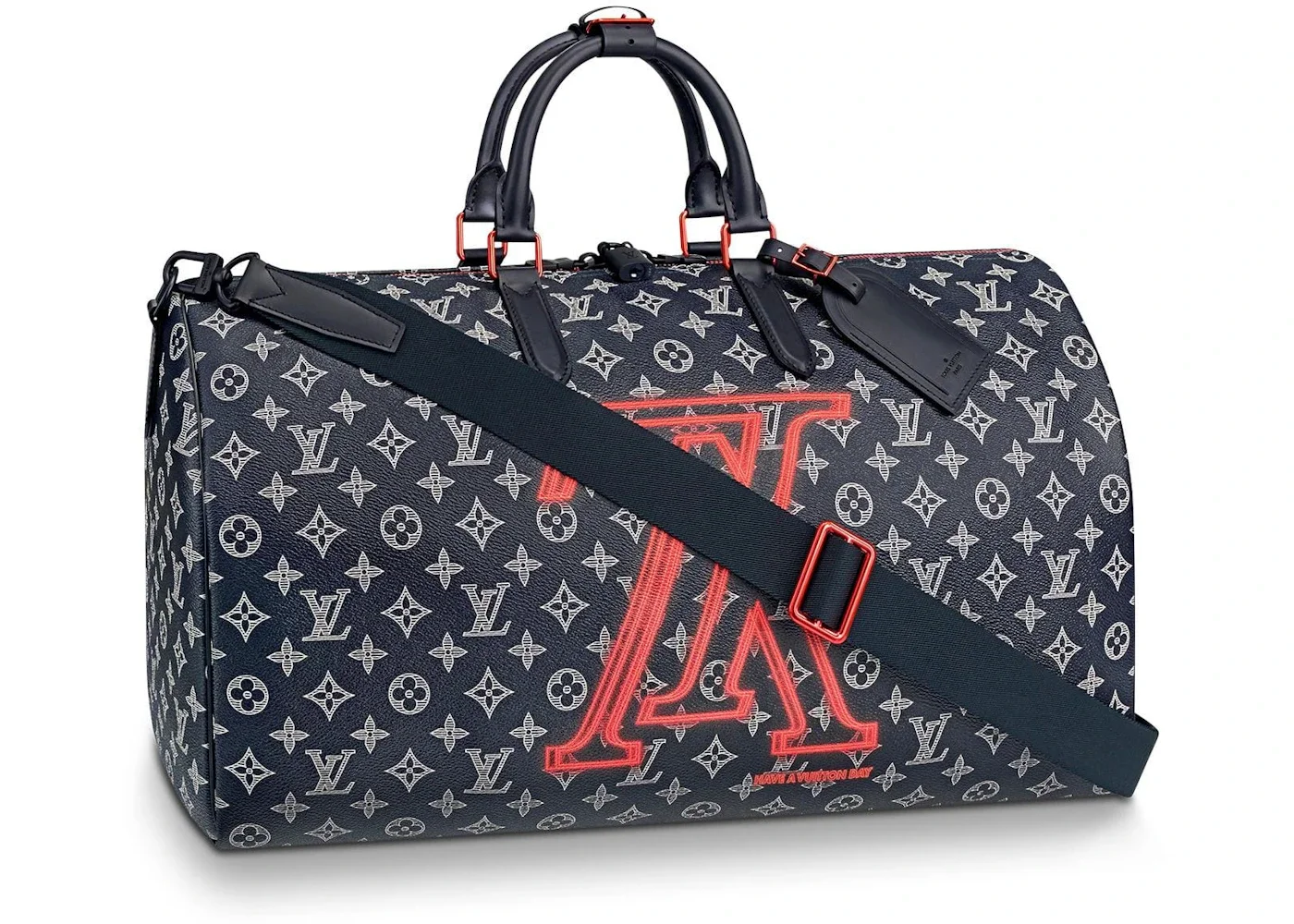 Louis Vuitton Keepall Bandouliere Monogram Upside Down Ink 50 Navy - 1