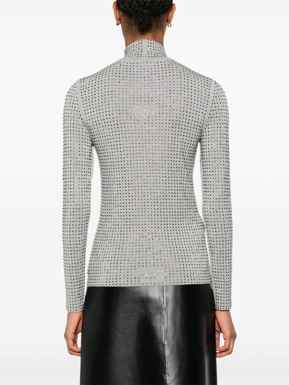 rhinestone-embellished top - 4