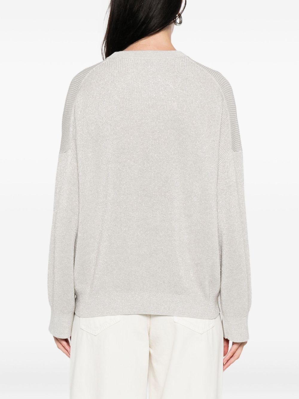 ribbed crew-neck sweater - 4