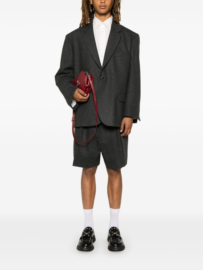 RANDOM IDENTITIES pleated bermuda shorts outlook