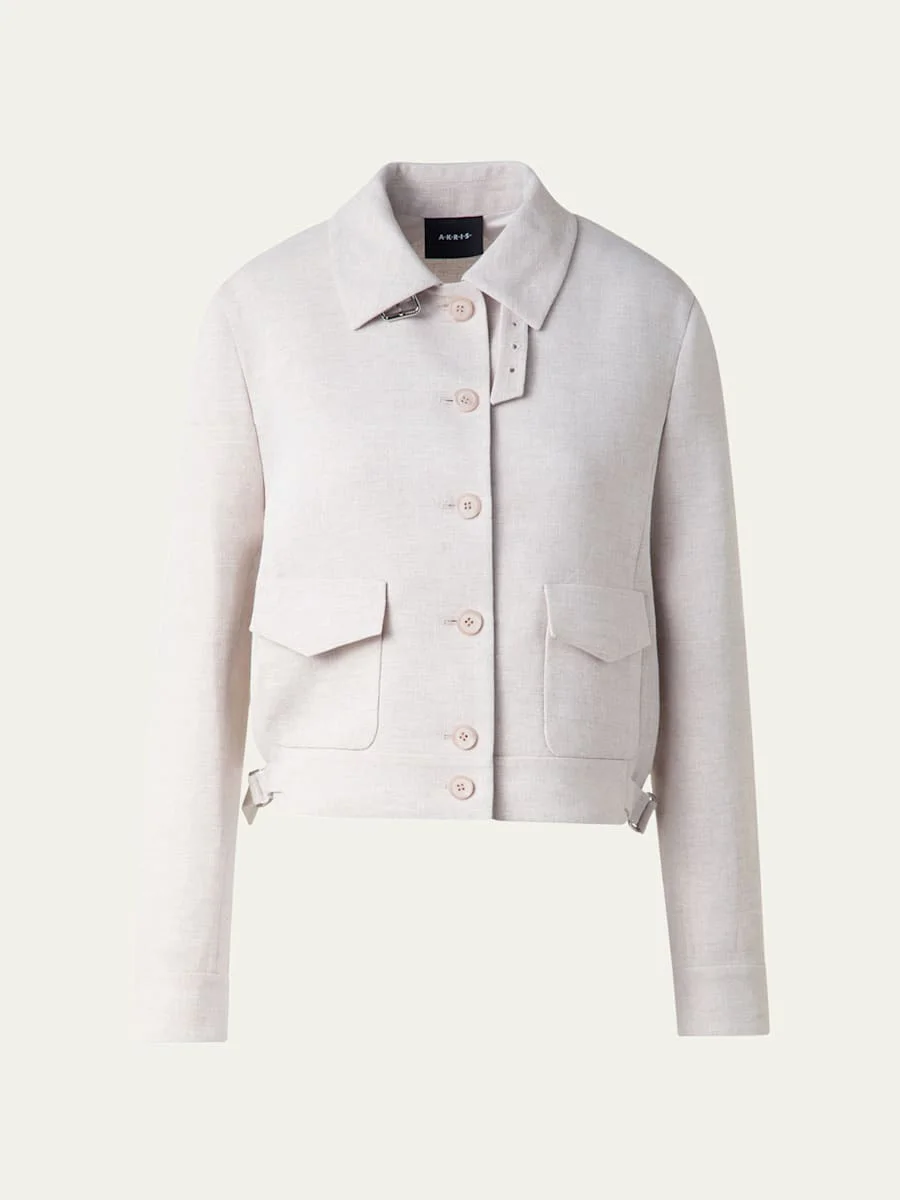 Peer Twisted Linen Double-Face Jacket - 1