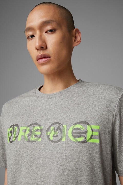 Vito T-shirt in Gray melange - 4