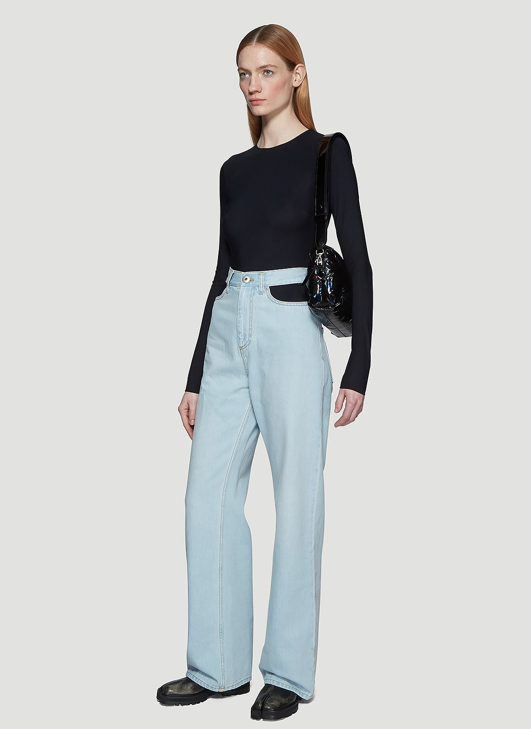 Maison Margiela Women Cut-Out Jeans - 2