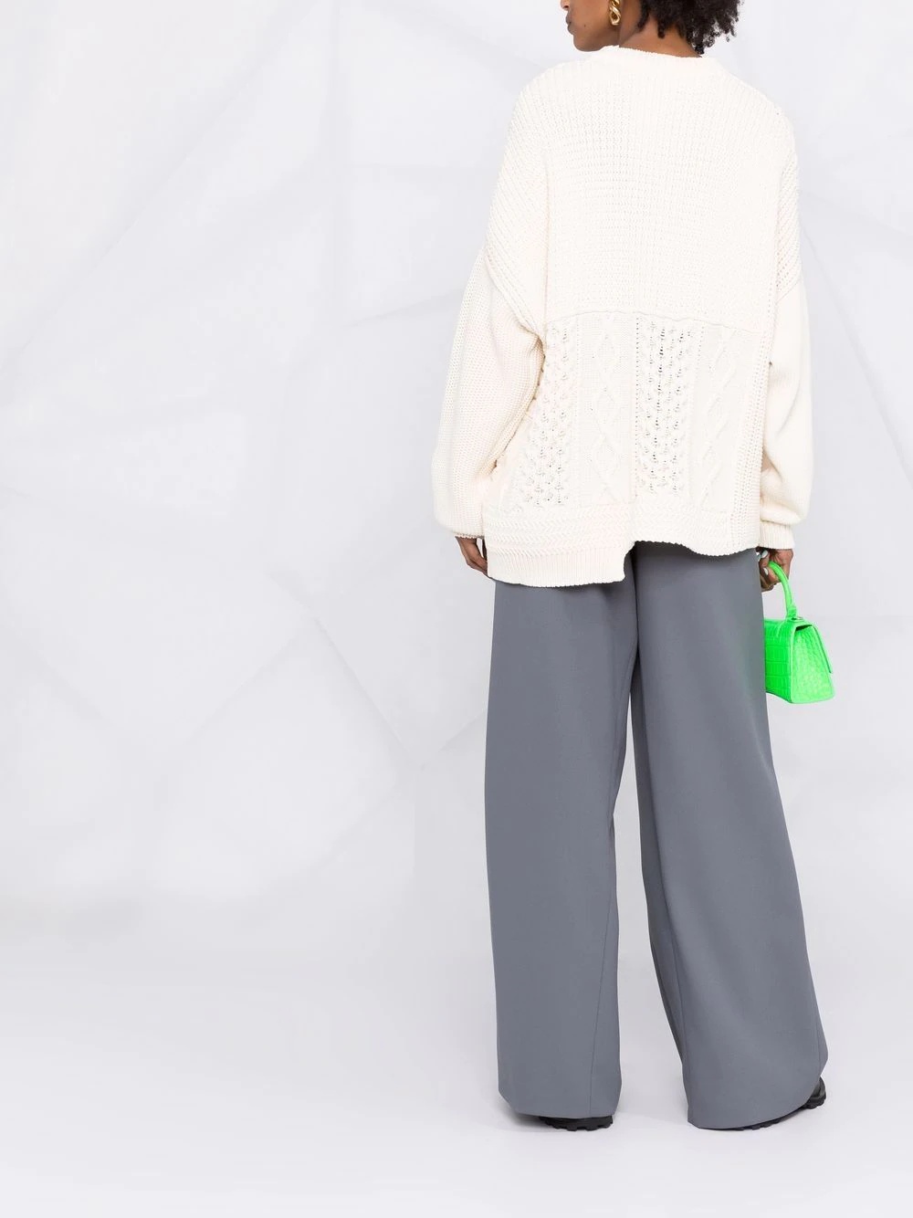 patchwork knitted jumper - 4
