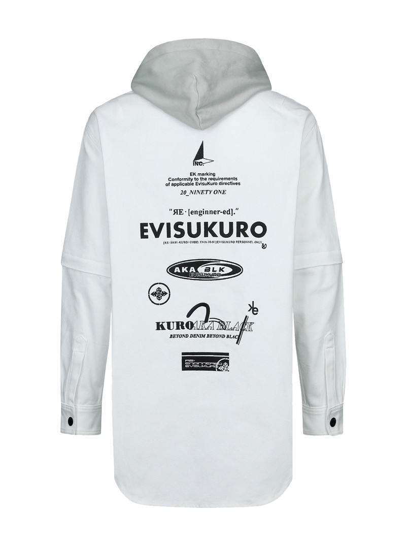 Multi Graphic Embroidery Mock 2-in-1 Jacket 11