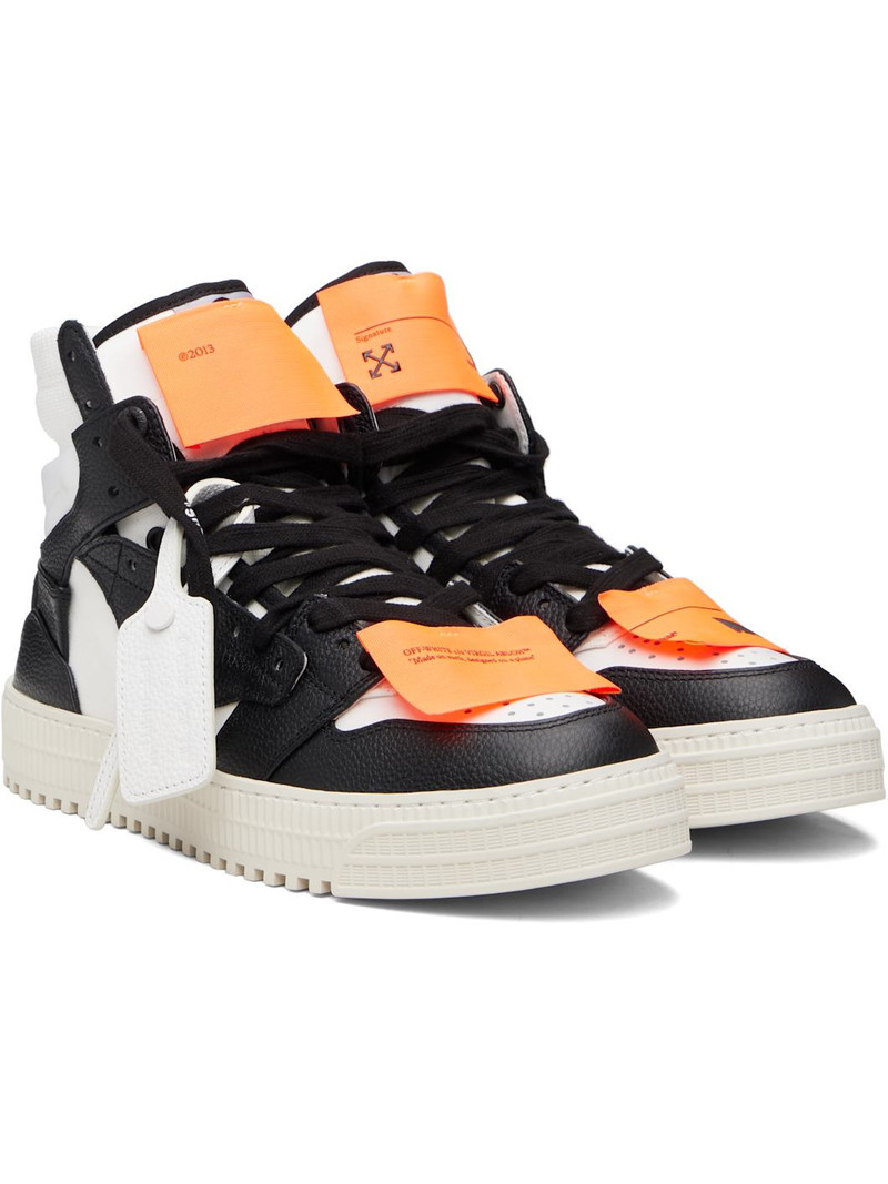 White & Black 3.0 Court High Top Sneakers 4