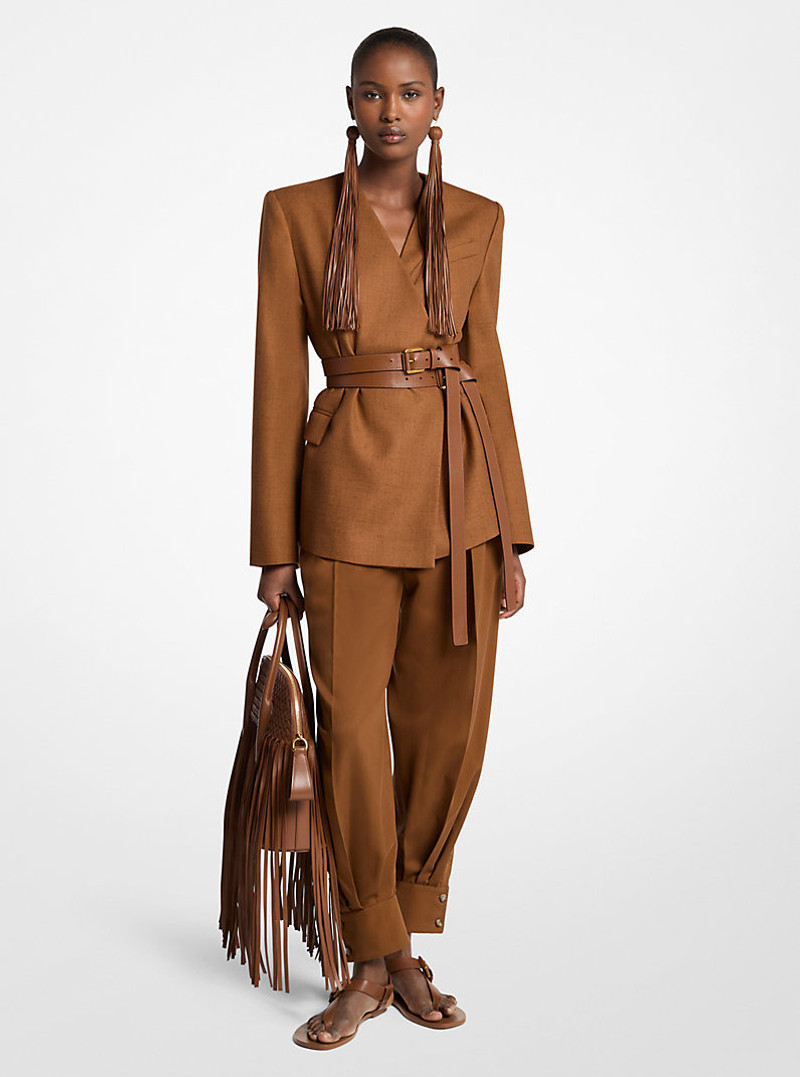 Allegra Leather Double Waist Belt 3