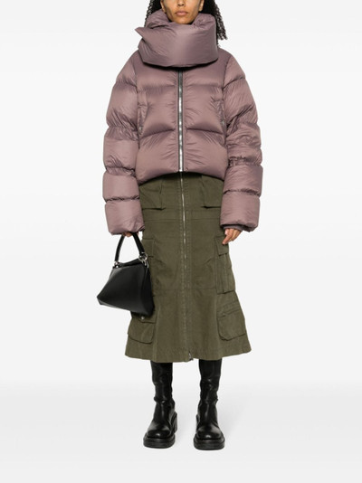 Rick Owens funnel-neck cropped padded jacket outlook