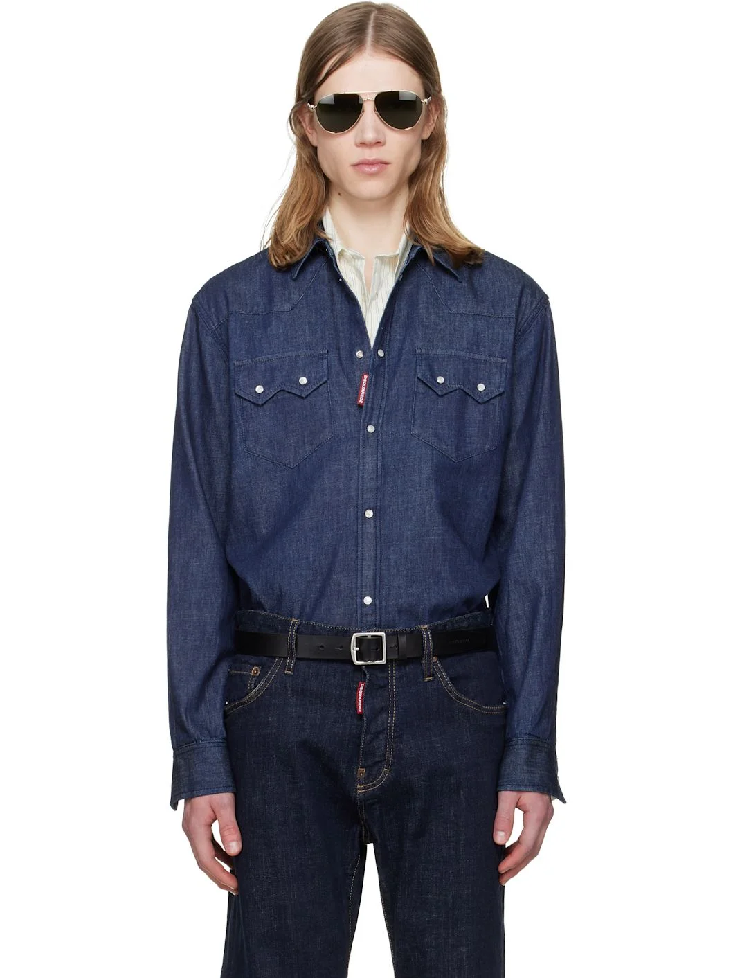 Blue Twin Peaks Denim Shirt - 1