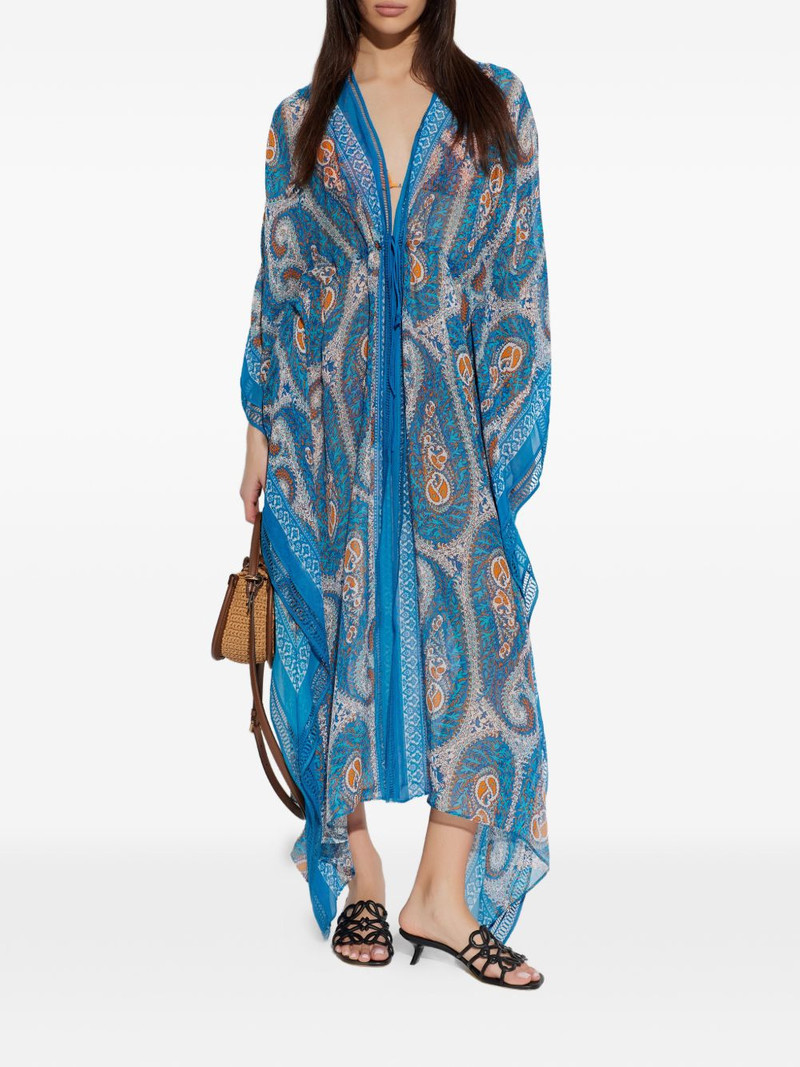 Etro V-neck paisley-print midi dress outlook