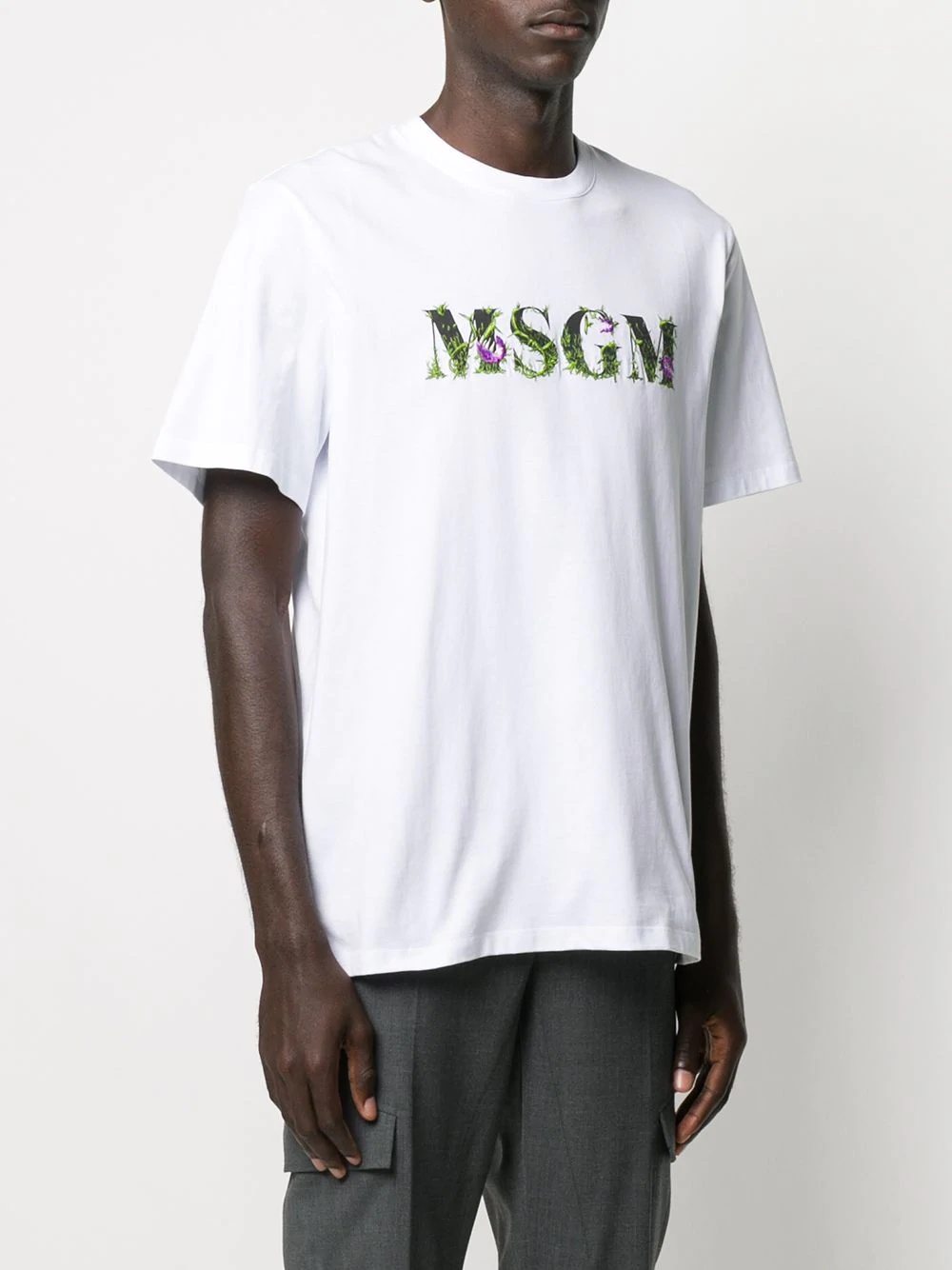 embroidered logo T-shirt - 3