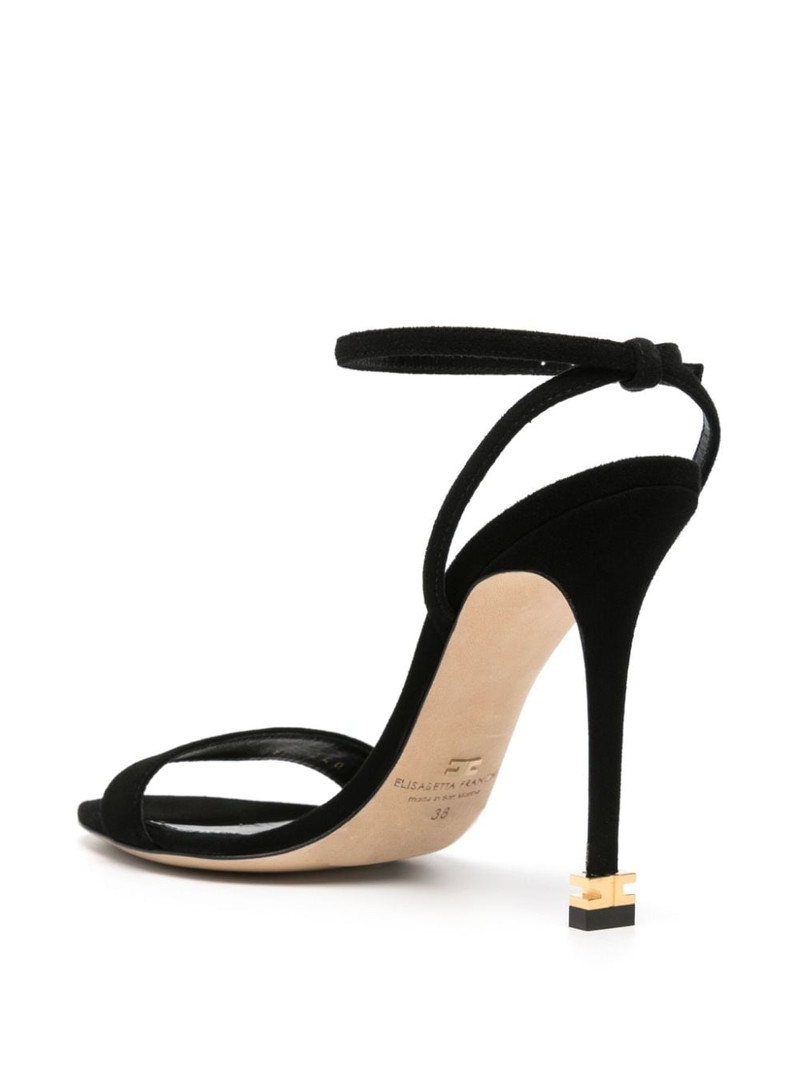 105mm metal-logo suede sandals 3