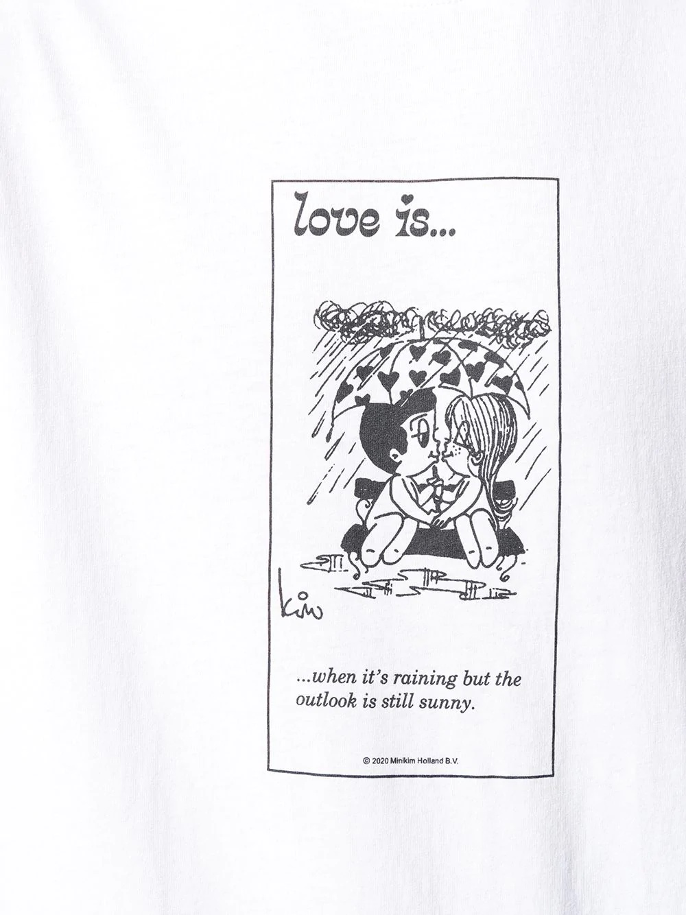 Love Is graphic print T-shirt - 6