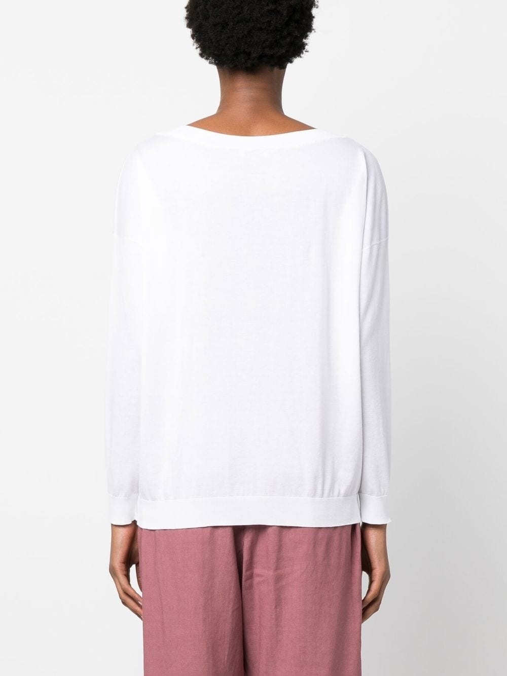 V-neck knitted jumper - 4