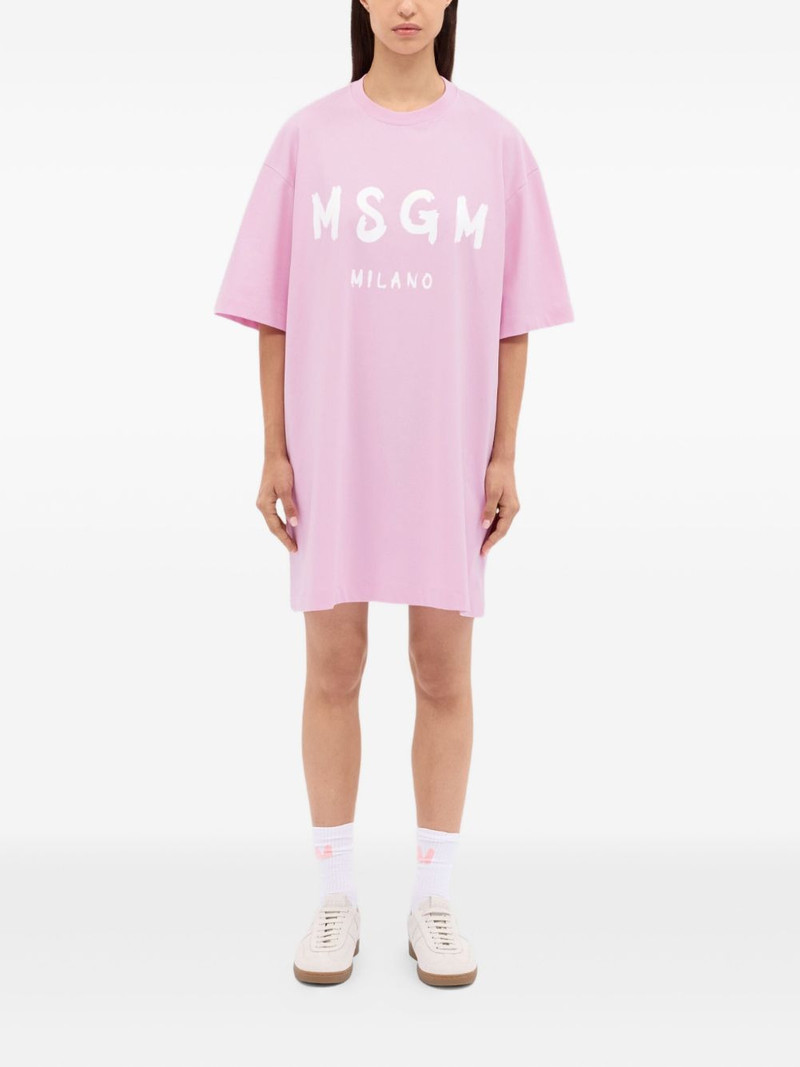 MSGM logo-print dress outlook
