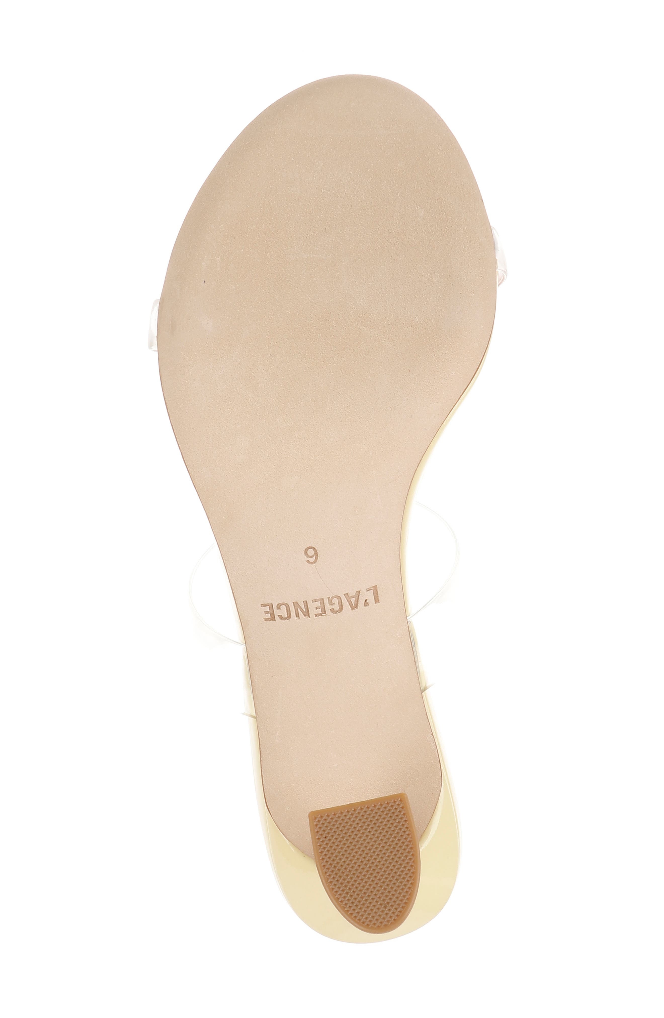 L'AGENCE Idalie Slide Sandal in Yellow Vinyl at Nordstrom - 6