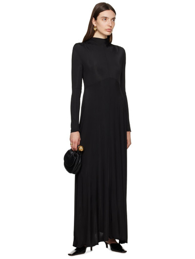 Jil Sander Black Asymmetric Maxi Dress outlook