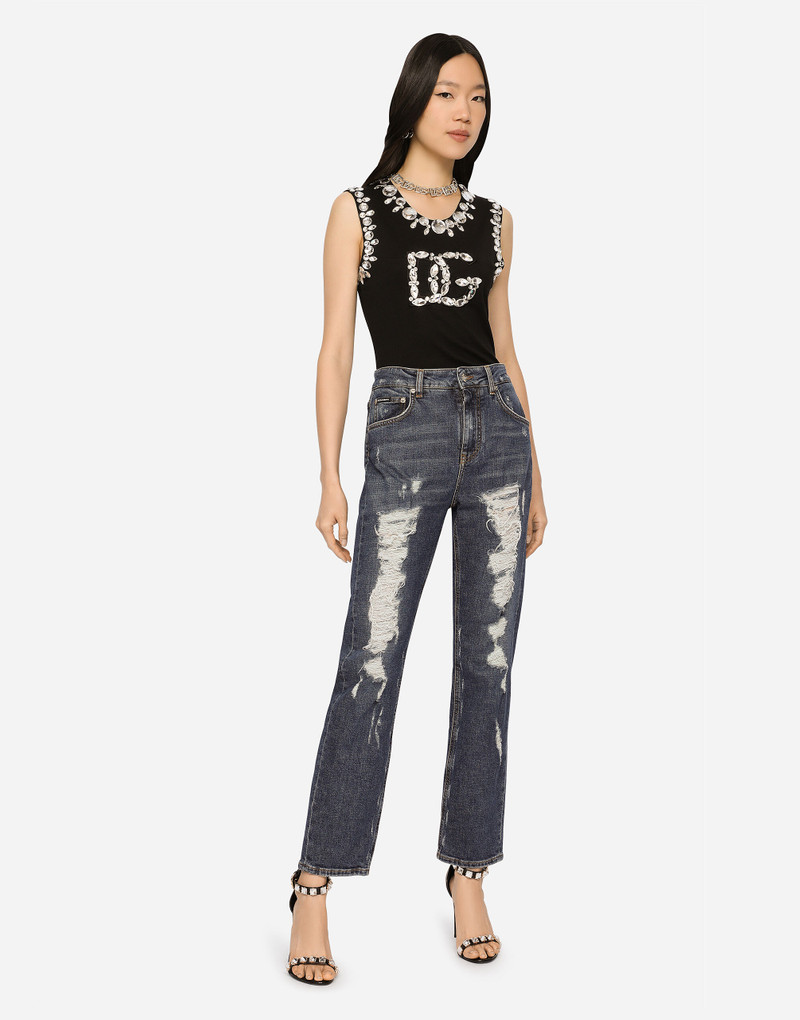 Dolce & Gabbana Boyfriend jeans with rips outlook