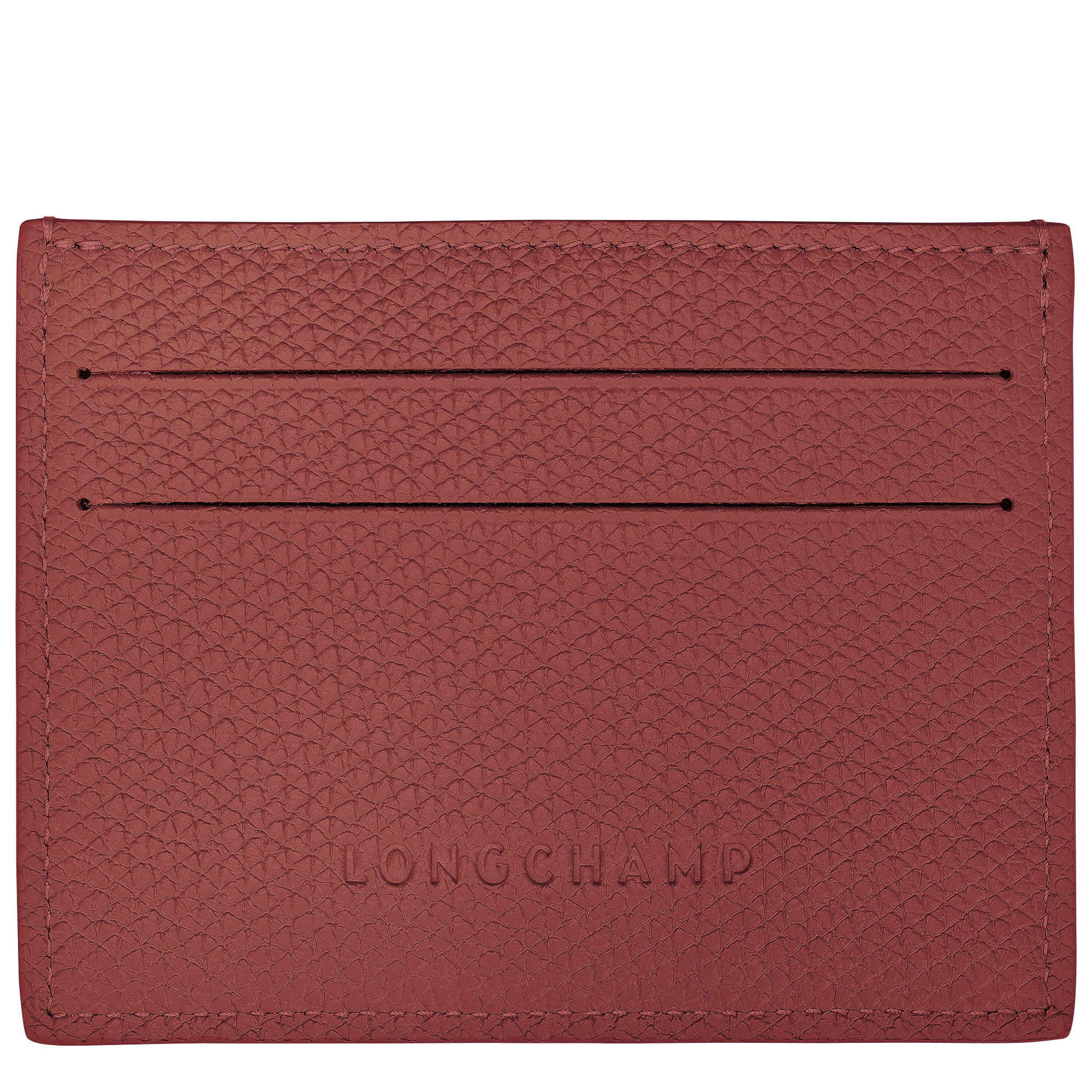 Le Roseau Card holder Chestnut - Leather - 2