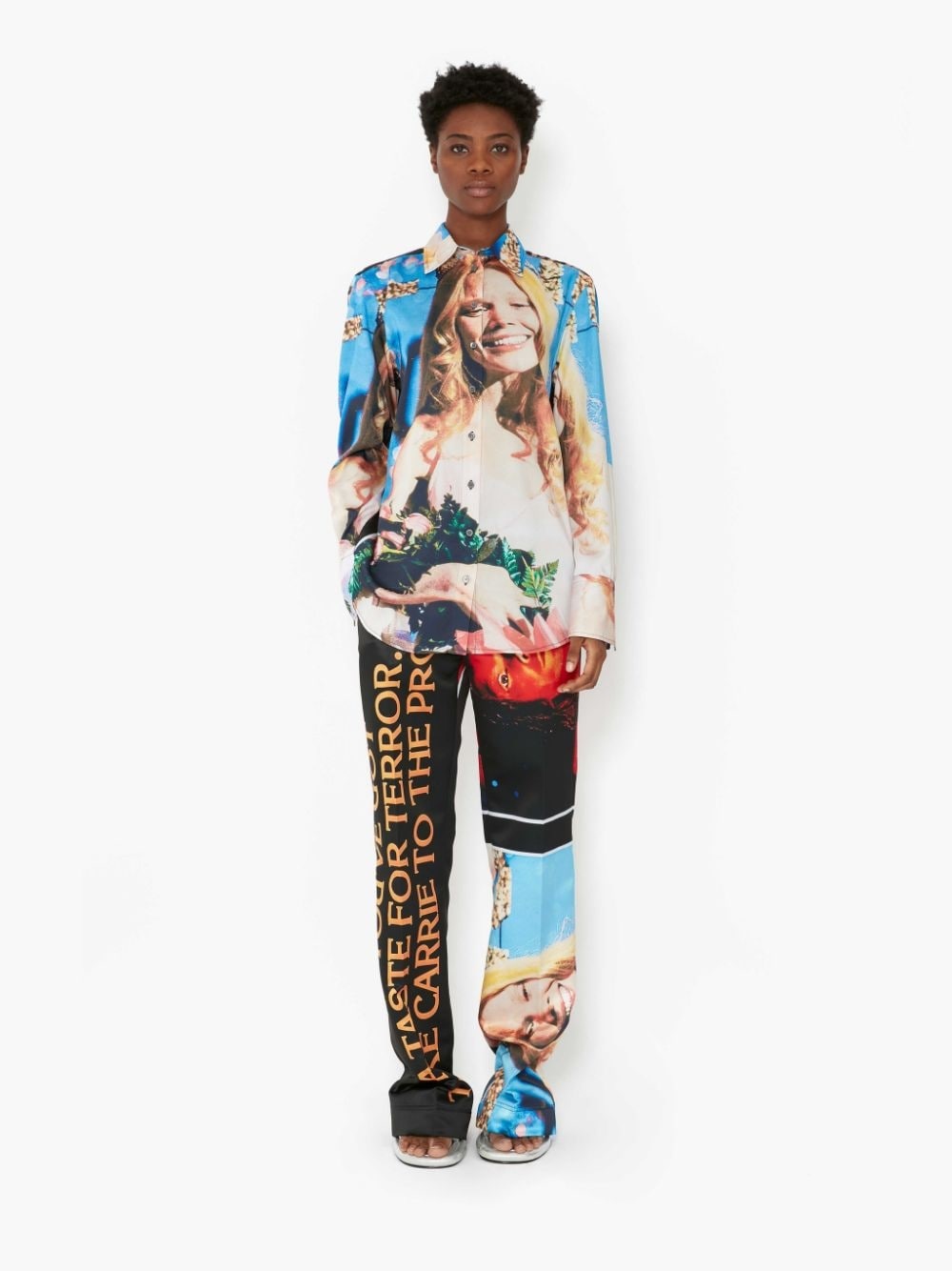 CARRIE - PATCHWORK PRINT TAILORED TROUSERS - 2