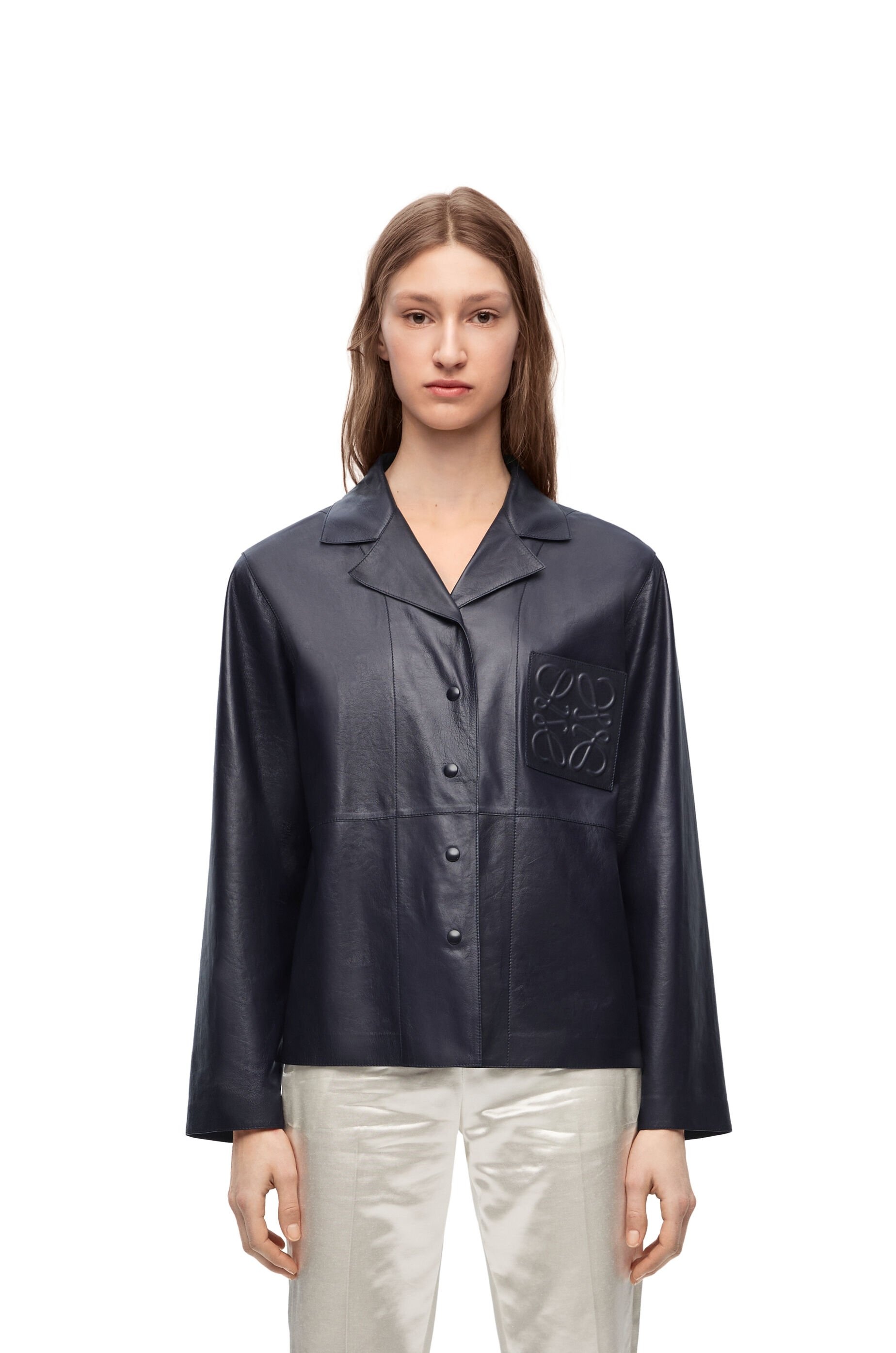 Pyjama blouse in nappa lambskin - 3