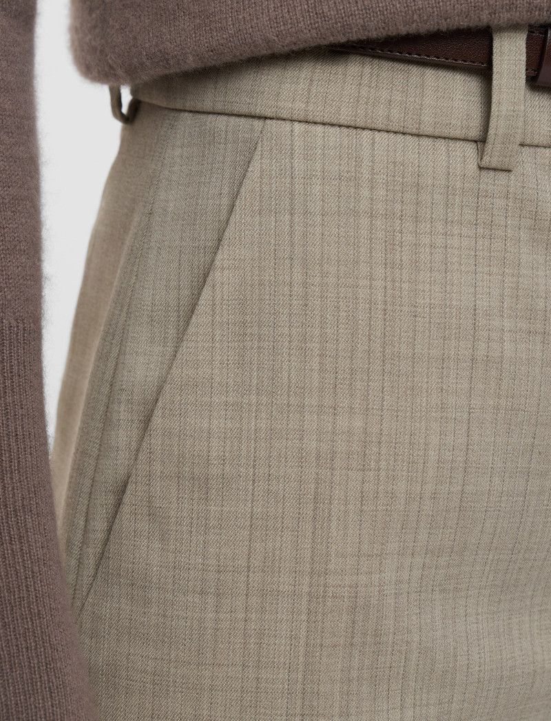 Alana Melange Wool Trousers 4