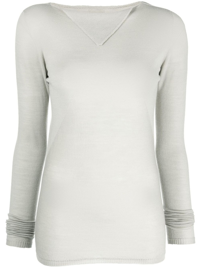 Column knit sweater 1